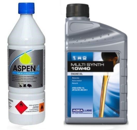 Starterspakket 1 liter 10W40 olie, 1 liter Aspen4